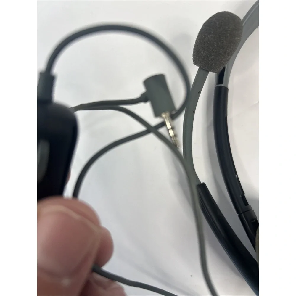 Microsoft Xbox 360 OEM‎ Headband Headset - BLACK/GRAY Untested